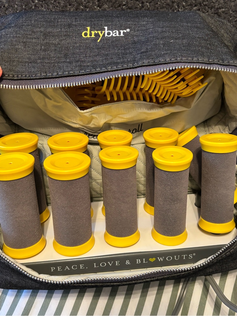 Drybar THE ROLLER CLUB: Hot Rollers Soft Foam Roller Set with Travel Case